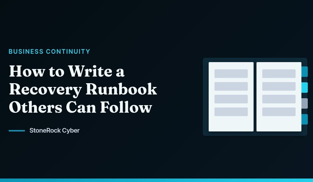 How to Write a Recovery Runbook Others Can Follow