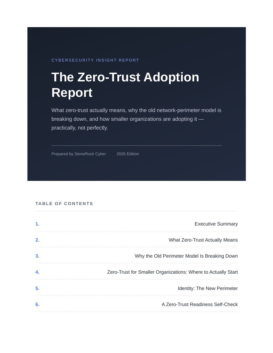 Cover of The Zero-Trust Adoption Report